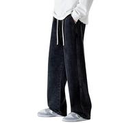 TOFOTL Jean Stretch Homme Chino Ample Coton Grande Taille Extensible Jardinage Fourré Moto Stretch Randonnée Securite Escalade Large Training Travail Chino Homme Noir XL