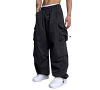 TOFOTL Pantalon Cargo Homme Militaire Travail Extensible Peche Africain Medieval Imperméable Professionnel Leger Tactique Ample Jogging Treillis Jogger Pantalon de Jogging Homme Noir M