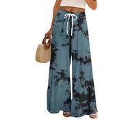 TOFOTL Pantalon en Lin Femme Push Up Africain Thai Pantacourt Femme Été Jazz Haut Jeans Bootcut Habillé Décontracté Compression Pantacourt Cigarette Commandes en Cours D-Bleu XXL