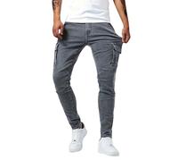 TOFOTL Pantalon Jean Homme Elephant Ample Marque Musculation Training Slim Randonnée Coton Escalade D'intérieur Grande Taille Hiver Mode Longueur Bodybuilding Pantalon Elephant Gris XL