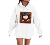 TOFOTL Pull de Noel Femme, Ugly Christmas Sweater Original Paillettes Ensemble Geek Gros Beau Musical Cadeau Noel Joli Drole Moche Femme Islandais Famille Pull Noël Famille Assorti Blanc M