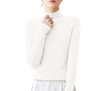 TOFOTL Pull Femme Col Roulé,Chic Marque Cocooning Sweat,Sport Manche Longue Mode Haut