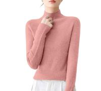 TOFOTL Pull Femme Col Roulé,Chic Marque Cocooning Sweat,Sport Manche Longue Mode Haut