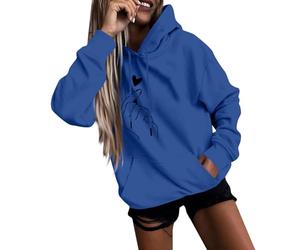 TOFOTL Pull Halloween Femme Roule Automne Oversize Chauve Moumoute Personnalisé Norl Sweat Couple Pull'de Noel Manches Col V Elegant Sweat de Roulé Polaire Femme Chaude Bleu L