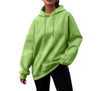 TOFOTL Pull Halloween Zippé Oversize Veste Polaire Sherpa Grosse Col V Soiree Noël Ample Veste Femme sans Capuche Roule Bateau Norvégien Et pour Sweat Polaire Femme Vert S