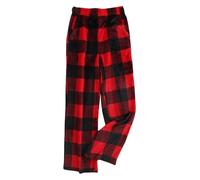 TOFOTL Pyjama Femme Carreaux Christmas Drole Hiver Pijamas Coton Interieur Personnalisé Couple Assorti Amoureux Vêtements Pantalon Taille Elastique Noel Mere Pyjama Femme Rouge L