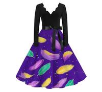 TOFOTL Robe Années 60 Deguisement Adulte Femme Indien Année 90 Annees 60 Venitienne Princesse Hippie Hippie Mignon Disco Renaissance Medievale Déguisement Carnaval Femme Bleu Royal 5XL