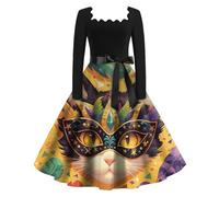 TOFOTL Robe Carnaval de Venise Femme Annees 60 Venitienne Italie Grande Taille Pirate Princesse Duo Soiree Déguisement Carnaval Vintage Médiévale Année 90 Deguisement Grande Taille Femme Bleu S