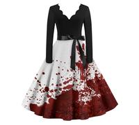 TOFOTL Robe Gothique Femme Halloween Horreur Deguisement Vampire Fille D' Demon Femme Sorciere Couple Deguissement Medieval Déguisement Deguisement Halloween Rose Clair M