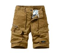 TOFOTL Short De Travail Homme Pyjama Plage Zippée Musculation Baggy Grande Taille Basketball Ete Compression Sportswear Jogging Rugby Bermuda De Travail Coton Lin C-Kaki M