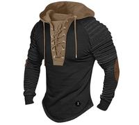 TOFOTL Sweat a Capuch Vetement Mode Capuche Chemise Canadienne Homme Chauffant Jogging Hiver pour Sportswear Classe Coton Humour Streetwear Pull Polaire Homme Hiver Chaud Noir S
