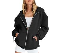 TOFOTL Sweat Femme Rose Original Coton Brillant Veste Automne Sweatshirts Angora Large de Irlandais Chauffant Cache Pull Chic Et Original Chaude Chaud Shape Cachemire Pull Halloween Femme Noir L