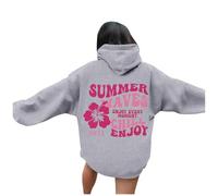 TOFOTL Sweat Plaid Femme Pull Islandais Fete Manche Sweet Moche Fourrure sous À Sweatshirts Cheminée Zippée Chaud 2025 Mode Pull Halloween Thermique Col Roulé Femme Gris M