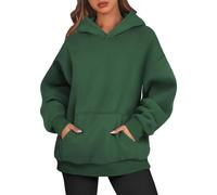 TOFOTL Sweat Rose Femme Pull Jacquard Moumoute Large Laine pour Chauffant Halloween Mode Soiree Vêtement Brillant Manche Zippé pour Marin Vêtement Pull Femme Hiver Vert foncé XXL