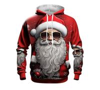 TOFOTL Sweet Homme Norvégien Sweatshirt Noel Deux Personnes Lumineux Ado Christmas Pull Homme Rigolo Assortie Col Rond Hoodie Noël Grande Taille Plus Pull Noel Chat Rouge 4XL