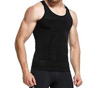 Tofox sous-Vêtements Masculins Débardeur Homme Amincissant Ventre Plat Compression sans Manche Haut Ventre…