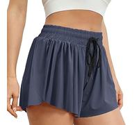 TOFSA Short Femme Sport Été Leggings Court Cycliste Running Taille Haute Shorts Respirant Séchage Rapide Fitness Yoga Confortable Élastique Sportswear