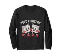 Tofu Fighters - Jeu de Mots végétalien drôle - Humour Musical à Base de Plantes Manche Longue