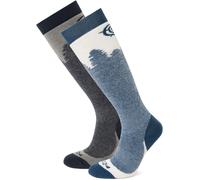 Tog 24 Tog 24 Blue/Black Aprica Ski Socks 2 Packs
