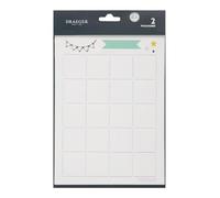 Toga by DRAEGER Paris - 2 Planches pochoirs Mois pour Organiser Votre Bullet Journal - Dimensions 15 x 21 cm - Accessoire DIY