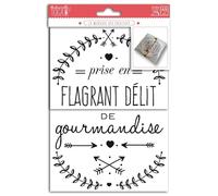 Toga MEM411 Flagrant Délit Transfert Textile Flex Noir 15 x 21 x 0.1 cm