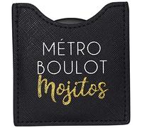 DRAEGER PARIS 1886 Toga - Miroir Metro boulot mojitos - Miroir Rond de Poche à Emmener Partout - Idéal Cadeau Anniversaire, Toutes Occasions - Dimensions 8,5 x 8 cm 76005931 Small