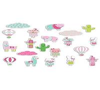 Toga naissance CH77, - Leonard & Josephine Lot de 20 Formes Chipboards, Autre, Multicolore, 7 x 0.3 cm