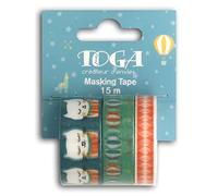 Toga naissance MT147, - Leonard & Josephine Lot de 3 Masking Tape, Autre, Multicolore, 500 x 1 x 0.1 cm
