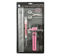 Toga OU27 Set de 4 Outils pour Découper Métal Gris/Rose 21 x 38,5 x 2 cm