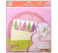Toga PAK01B Kit de Déco Gâteau Fée Papier Rose/Vert 30 x 34 x 0,5 cm