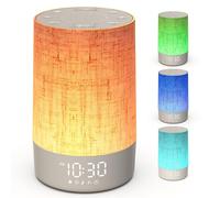 Togaga Éveil Lumière, Simulateur d'Aube et Crépuscule avec 10 Sonneries | 30 Sons Naturels, 10 modes d'éclairage, LED Lampe de Chevet à Intensité Variable, Snooze, Minuteur, 13 Niveaux de Luminosité