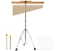 Togarhow Carillon à vent à 36 barres 36 notes à une rangée avec support réglable de 7,3 à 1,2 m, instrument de percussion musical pour orchestres, chorales, salles de classe, bandes d'église