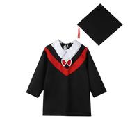 Toge Diplome Casquette Robe Graduation Ensemble Remise Chapeau Déguisement Dipl?mé Bebe avec Ruban Cadeaux Enfants Ans pour L'école Primaire Gar?ons Filles