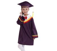 Toge Diplome Robe Chapeau Diplomé Ensemble Remise Costume Lauréat avec Pendentif Cadeau Ans Garcon pour L'école Primaire Gar?ons Filles