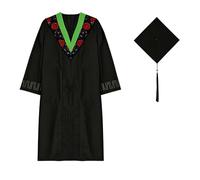 Toge Diplome, Robe Et éTole De Remise De DiplôMes Pour éTudiants Avec Garniture En Velours Et Capuche AcadéMique Pour Les CéRéMonies De BaccalauréAt