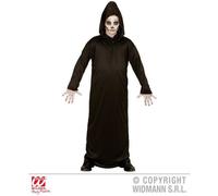 W WIDMANN MILANO Party Fashion – Déguisement de faucheuse pour enfant, robe noire – Halloween