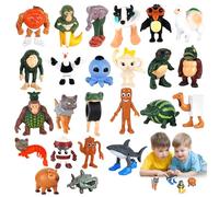 TOGETDREAM 24 Pièces Italian Brainrot Figurines, Tralalero Tralala Figure Jouets Tralalero en 3D Brainrot Figurine Figurines de Collection Cadeau Créatif pour Collection Décoration Enfants Et Fans