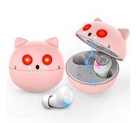 Togetface Écouteur Bluetooth sans Fil, Oreillette Bluetooth sans Fil, 36H D’autonomie Bluetooth 5.0 Réduction du Bruit des Appels Contrôle Tactile Étanches IPX5 3D Hi-FI Son Stéréo Android/iOS, Rose