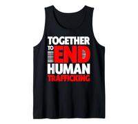 Together to End Human Trafficking - Finis la Circulation Humaine Débardeur