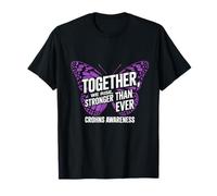 Together We Rise Crohns Disease Awareness Papillon Violet T-Shirt