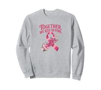 Together We Rise in Pink - Papillon de Sensibilisation au Cancer du Sein Sweatshirt