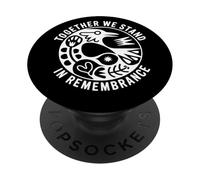 Together We Stand in Remembrance Unité Oiseau Emblème PopSockets PopGrip Adhésif