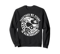 Together We Stand in Remembrance Unité Oiseau Emblème Sweatshirt