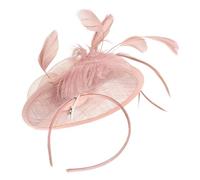 TOGEVAL 1 Ensemble De Fascinateurs Pour Cheveux Bandeau En Sérigraphie Chapeaux De Fête De Thé Chapeaux De Robe En Flanelle Plastique Rose