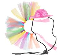 TOGEVAL 1 Jeu Lapin Cobaye Hollande Hamster Petit Chapeau pour Animaux De Compagnie Costume De Cosplay pour Animaux De Compagnie Chapeau De Lapin Robe d'animal Jupe Petit Animal Paille
