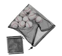 TOGEVAL 1 Jeu Sacs Filet À Cordon Coulissant Noirs Sacs De Rangement Résistants Et Ventilés Pochettes Multifonctions pour Équipement Sportif Et Filtration De Pompe À Bassin 3 Pièces