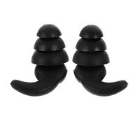 TOGEVAL 1 Paire Boules Quies D'oreille D'avion D'oreille Insonorisés De Construction Insonoriser Prise D'oreille De Concert Bourgeons Filaire Black Gel De Silice