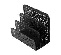 TOGEVAL 1 Pc Porte-enveloppe malette mallettes Range Document Support Document nom Organisateur de Lettres Etagere bibliotheque Support de Stockage de Bureau étagère à Lettres Le Fer Black