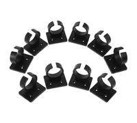 TOGEVAL 10 pièces Clip de Microphone Réglable pour Bureau et Mur Support Microphone Polyvalent Plastique pour Interviews Enregistrements et Diffusions Live