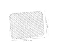 TOGEVAL 10 pièces Grill Mesh Rectangulaire Jetable Aluminium pour Barbecue Extérieur Filet de Cuisson Antiadhérent pour Grillades Uniformes Nettoyage Facile et Usage Unique